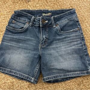 Wrangler Women's Dark Blue Jean Shorts